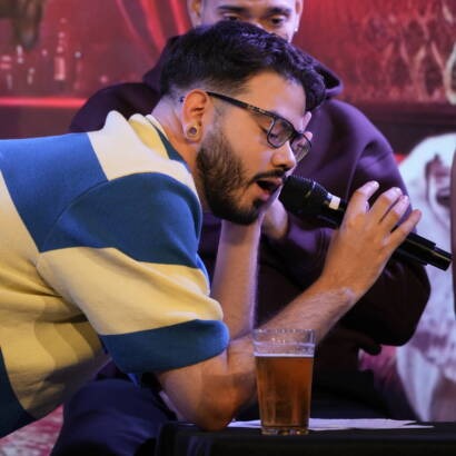 Stand-up moment at Madrid Comedy Festival 2025