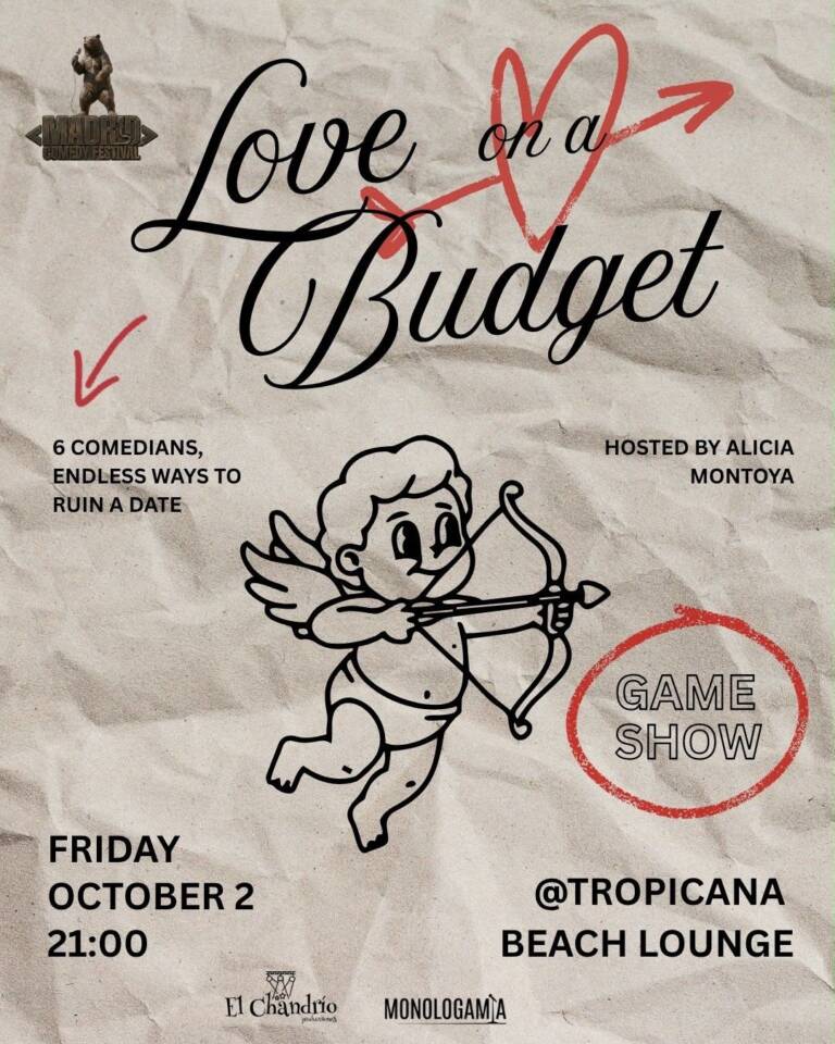 Cartel de Love on a Budget con Alicia Montoya
