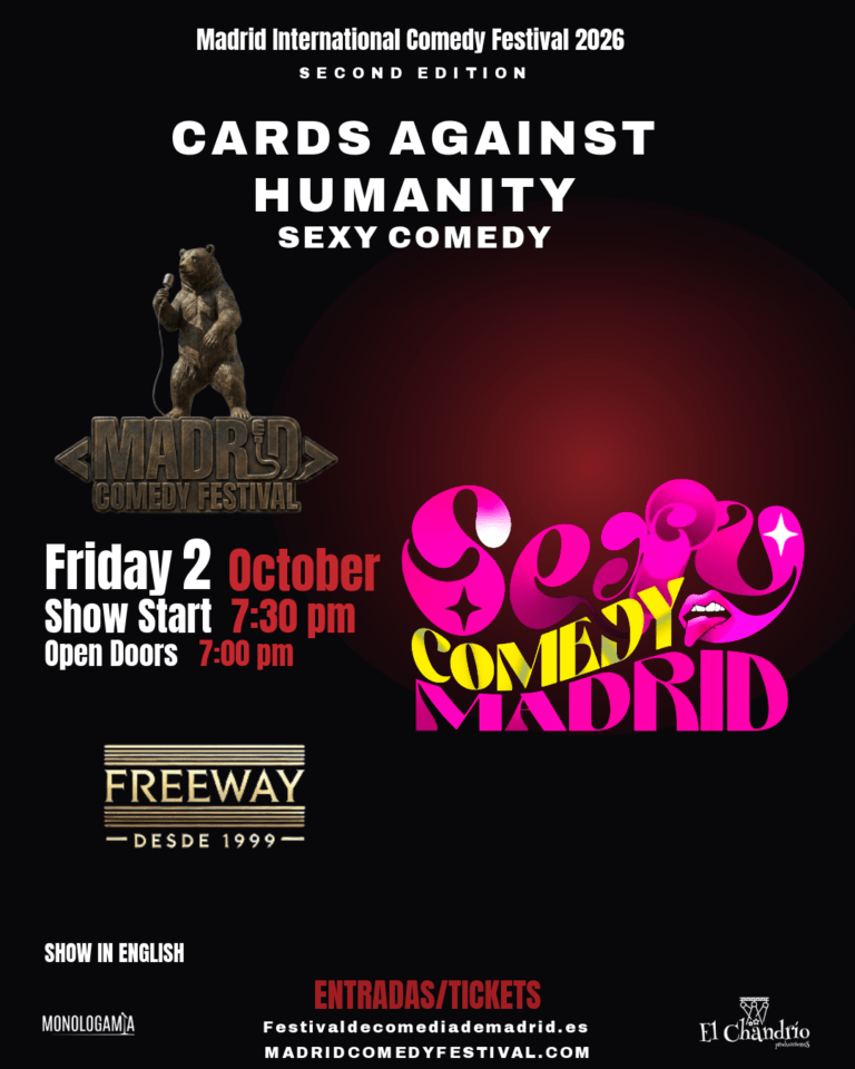 Cartel de Sexy Comedy (Cards Against Humanity)