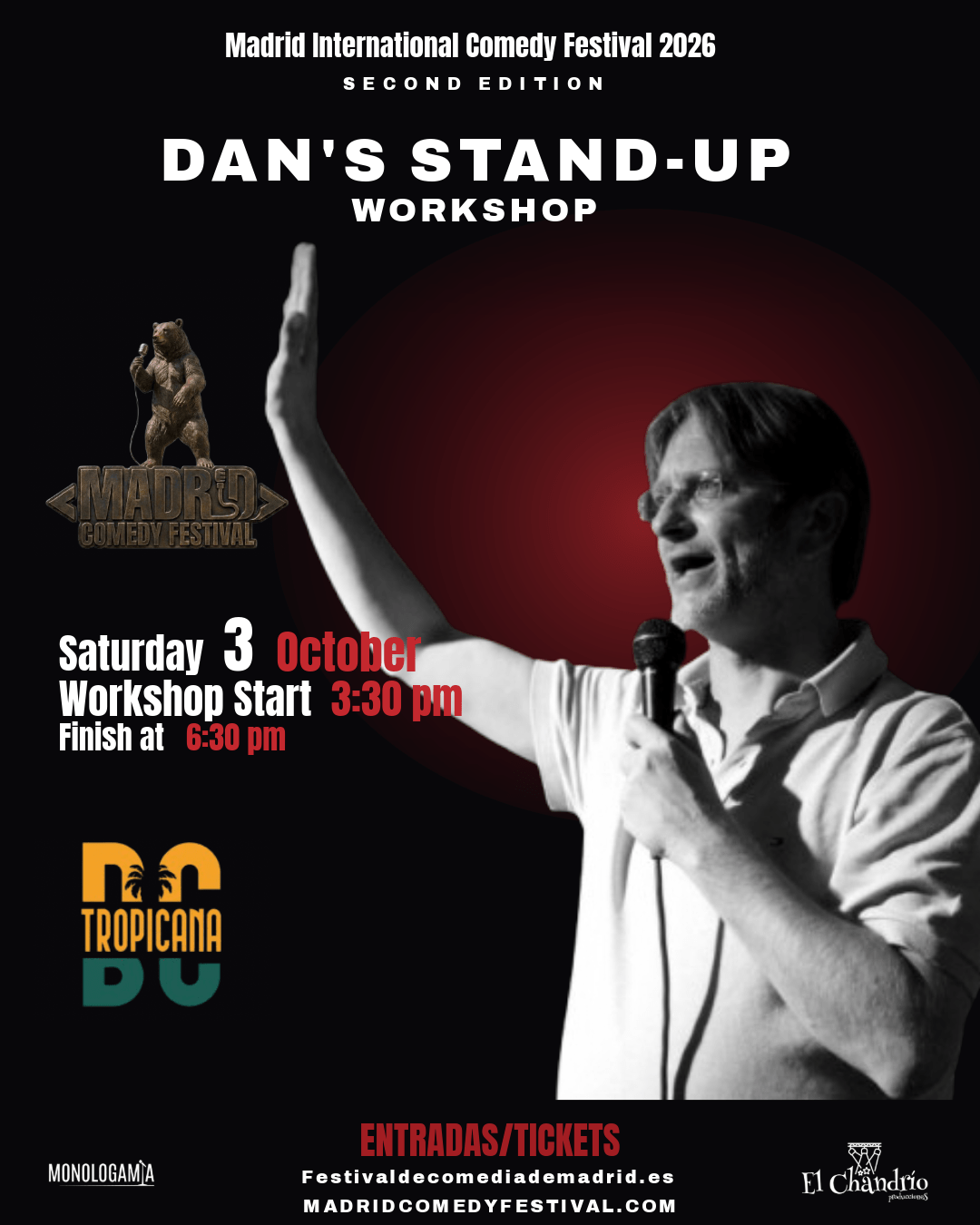 Poster for Dan's Stand-Up Workshop