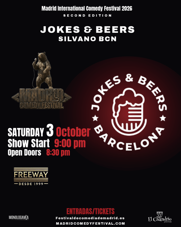 Cartel de Jokes & Beers con Silvano