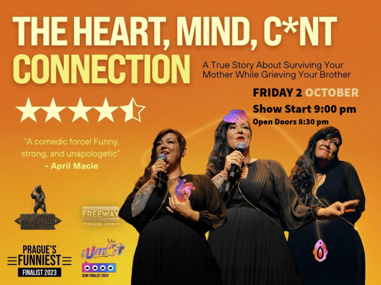 Cartel de The Heart Mind C*nt Connection con Belinda Filippelli